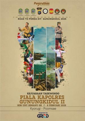 Kejuaraan KAPOLRES GUNUNG KIDUL TAEKWONDO CHAMPIONSHIP II TH.2025 Pengkab TI GK - GRIND ti-sleman.com